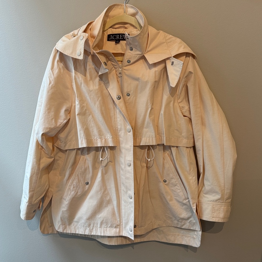 J. Crew Hooded spring jacket - “new perfect lightweight jacket”
